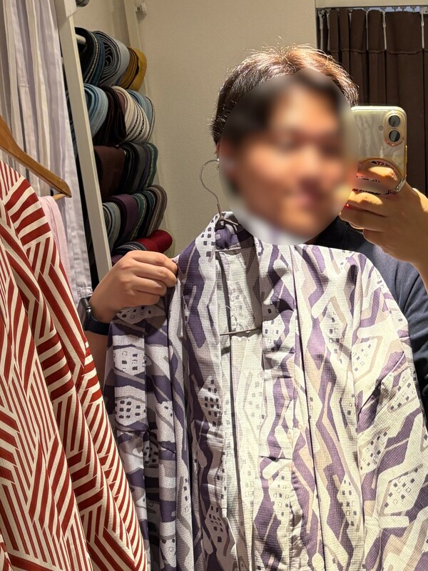浅草で浴衣の下見👘 
