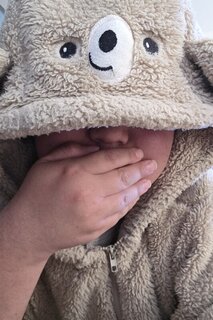 🐻の鼻が変な事に…